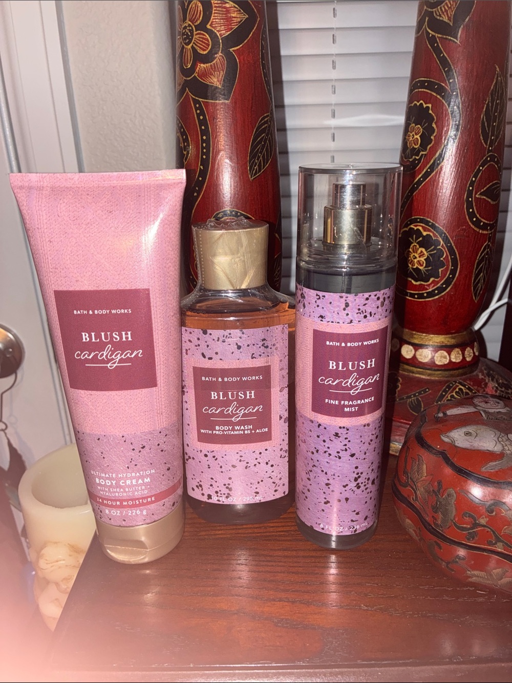 Bath & Body Works Blush Cardigan Trio - Pink